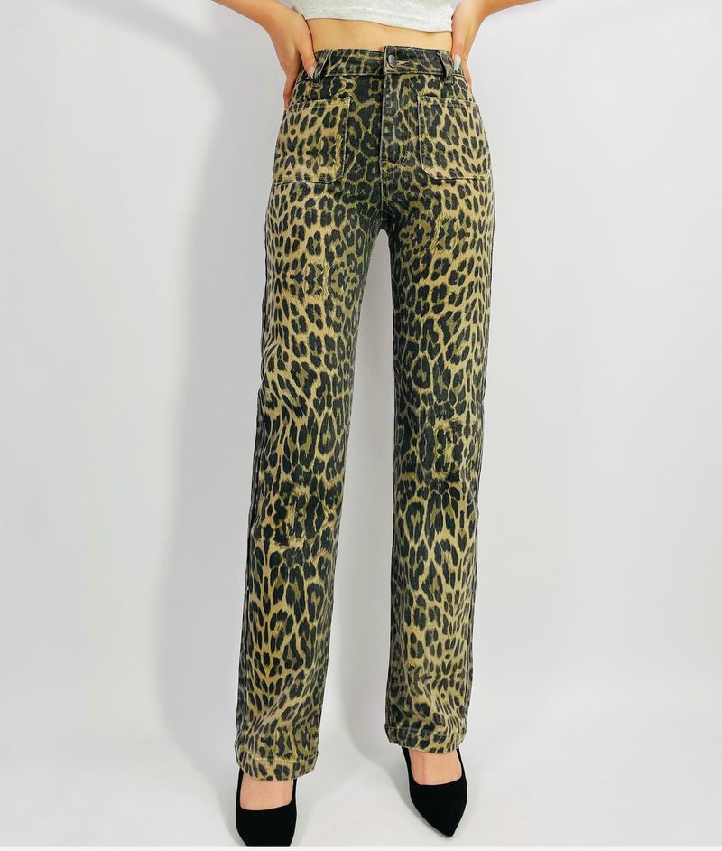 Jungle Glam Leopard Jeans