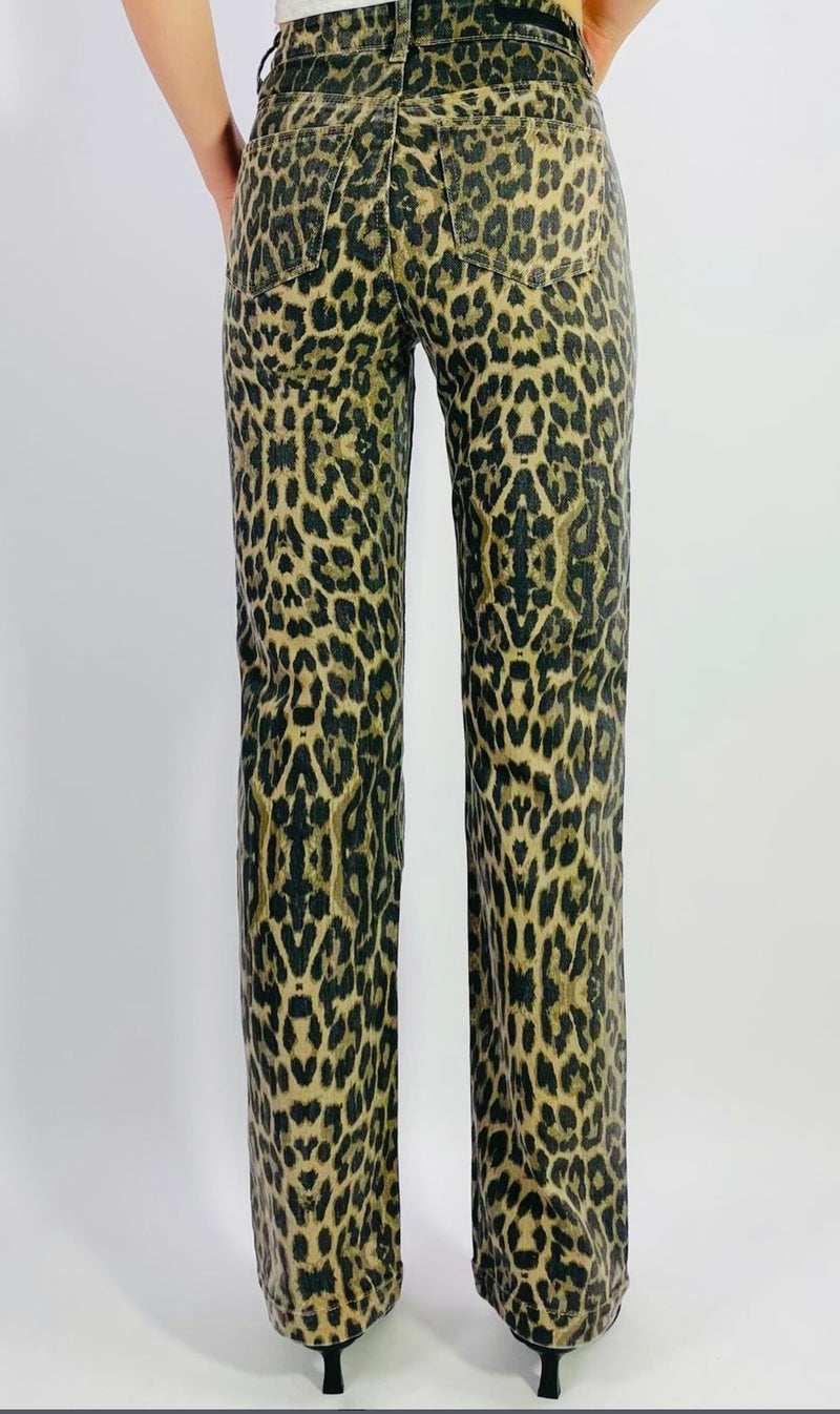 Jungle Glam Leopard Jeans