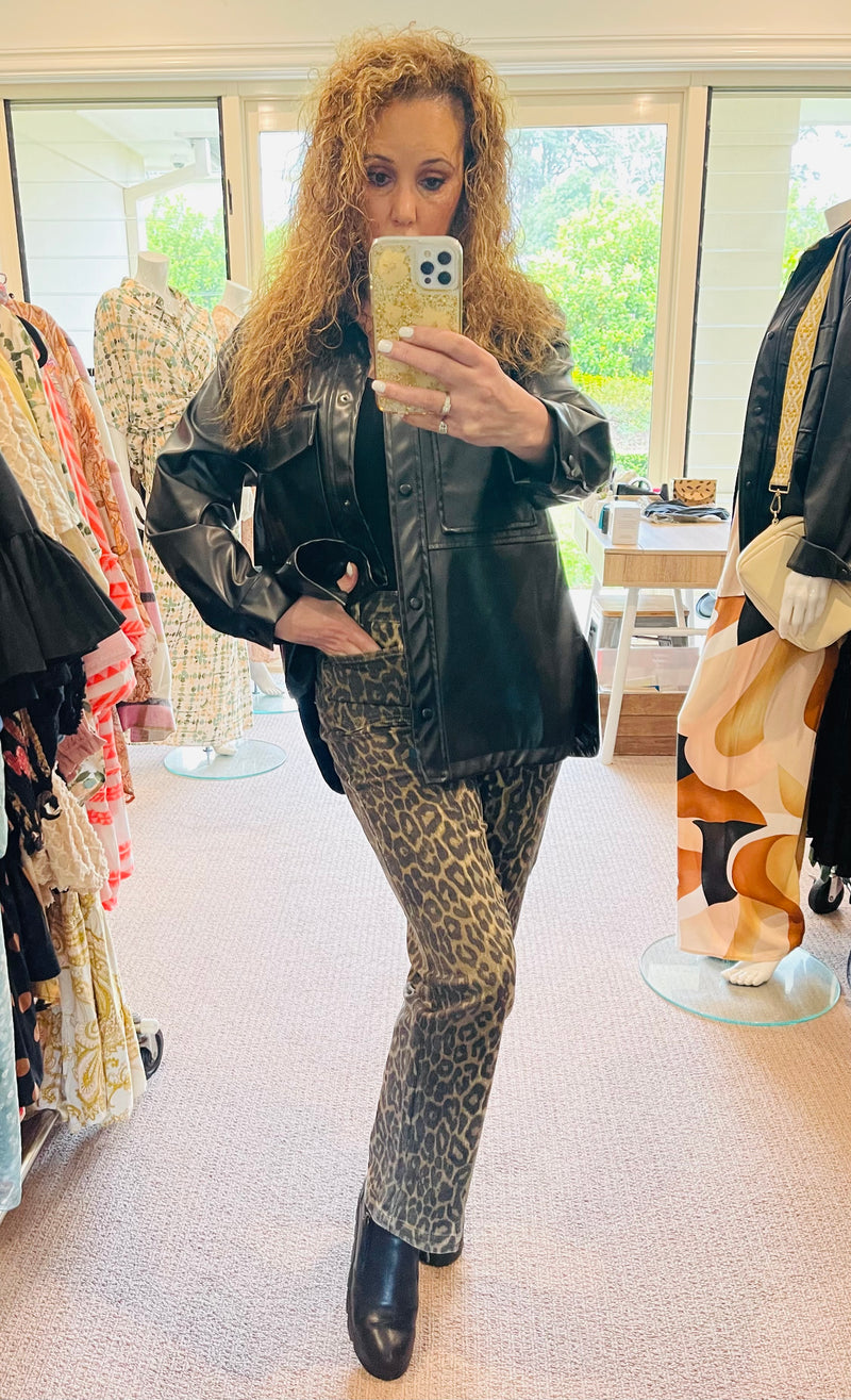 Jungle Glam Leopard Jeans